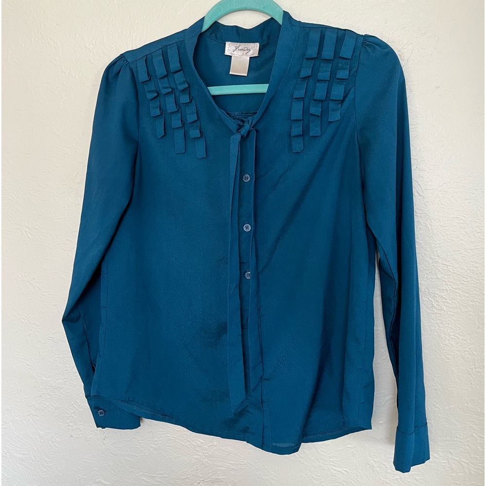 Freeway Anthropologie Blue Blouse
